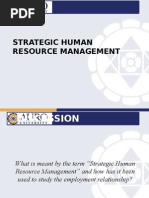 Strategic Human Resource Management