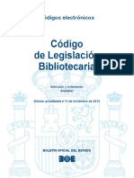 BOE-024 Codigo de Legislacion Bibliotecaria