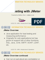 Load Testing With Jmeter: Presented by Matthew Stout - Mat@Ucsc - Edu