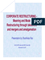 Corporate Restructuring Through Mergers and Acquisitions