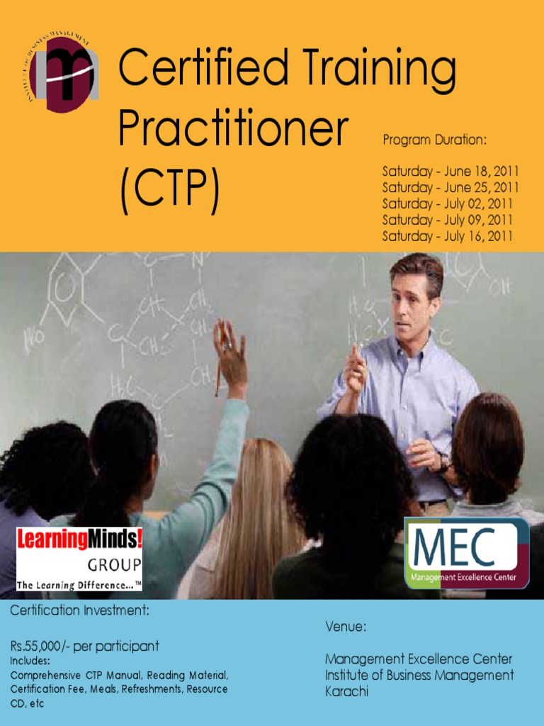 Certified Training Practitioner Program | PDF | Human Resource ...