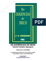 As Exigências De Deus - Charles H. Spurgeon