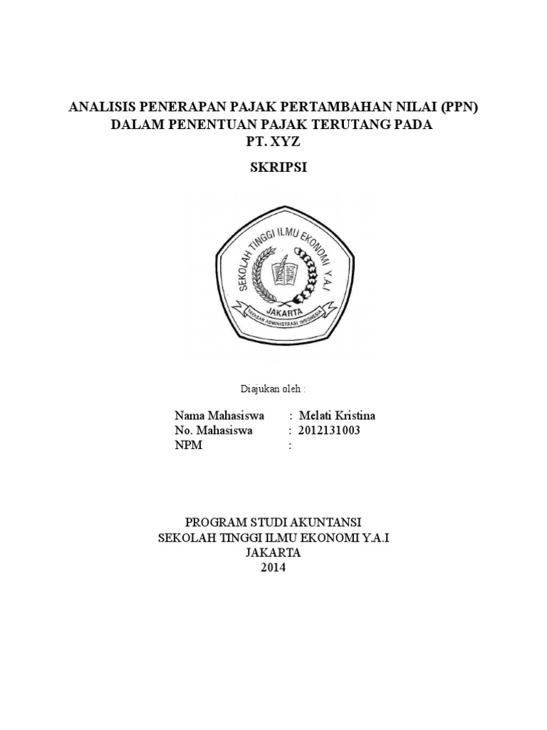 Proposal Pengajuan Judul Skripsi Pai