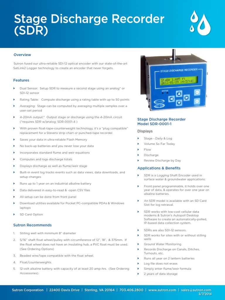 Stage Discharge Recorder Overview | PDF | Secure Digital | Laptop