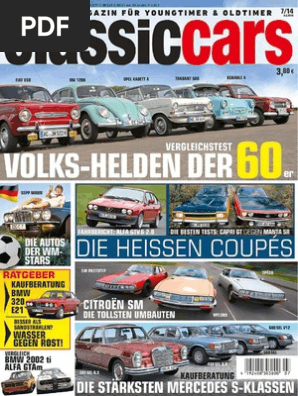 Autozeitung Classiccars 14 07
