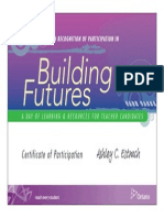 building futures certificate signed-signed