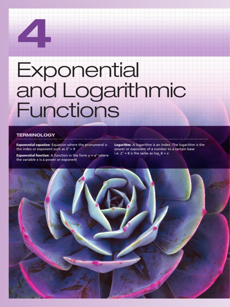 Chapter Four of Maths in Focus | Download Free PDF | Logarithm ...