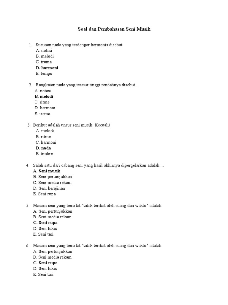 Rangkaian Nada Yang Teratur Tinggi Rendahnya Disebut