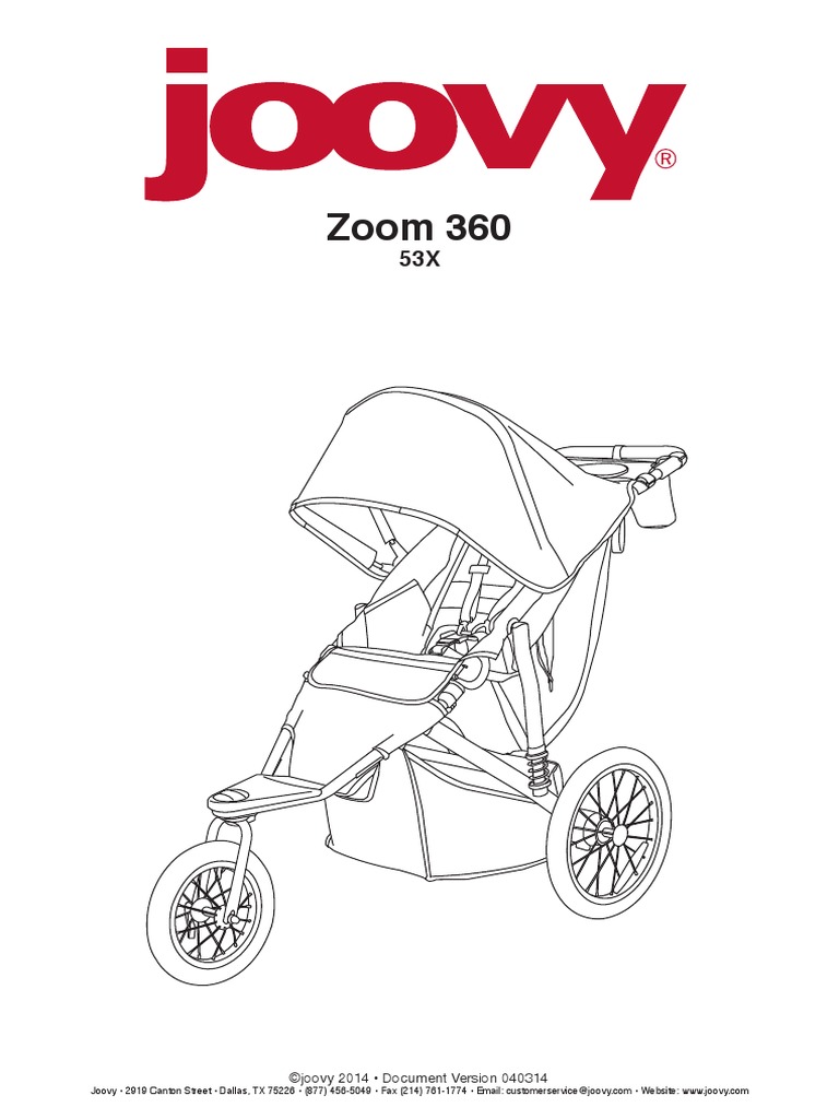 Joovy Zoom Manual PDF PDF Nut (Hardware) Wheel