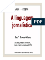 Aula 1 a Linguagem Jornalistica[1]