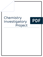 Chemistry Investigatory Project