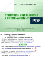 Bioestadística I - Regresión y correlación