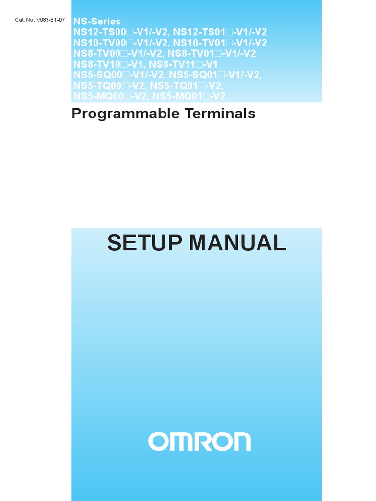 Ns12 OMRON SETUP MANUAL PDF, 43 OFF