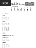 Kaze Ni Naru (The Cat Returns Movie) Ukulele Tablature