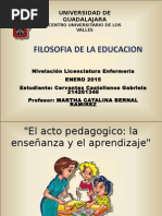 Enseñanza y Aprendizaje