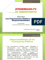 Administrativo 4. Los Funcionarios P+¦blicos y sus Responsabilidades 23-8-14