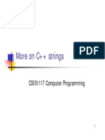More On C++ Strings: CSIS1117 Computer Programming