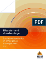 VCOSS Disadvantage and Disaster 2014
