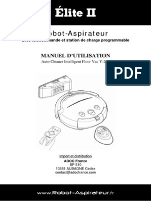 Manuel Aspirateur Automatique | PDF | Aspirateur | Chargeur (électricité)