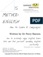 How to Learn 5 Languages @ Barnes Method English Metodo Barnes Ingles