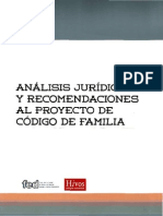 Analisis Juridico Al Código de La Familia de Nicaragua