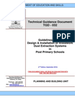 TGD 032 Guidelines For The Design Installation of Woodwork Dust Extraction Systems in Post Primary Schools PDF