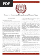 HNMUN 2015 Guide to Starting a MUN Team