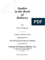 Studies in Hebrews - E.J. Waggoner (1897)