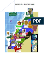 Mapa Gastronomico de La Provincia de Manabi