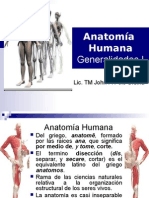 Anatomía Humana Generalidades