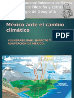 México Ante El Cambio Climático