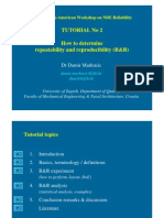 Tutorial No 2 How To Determine Repeatability and Reproducibility (R&R)