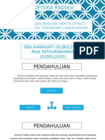 KECELAKAN RADIASI Serta EFFECT BIOLOGISNYA Terhadap Lingkungan