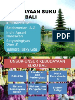 Kebudayaan Suku Bali