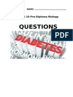  Diabetes Questions