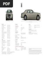 Rolls Royce Phantom World Specification 2012