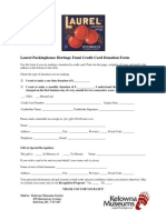 Credit Card Donation Form
