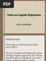 Logistic Notes