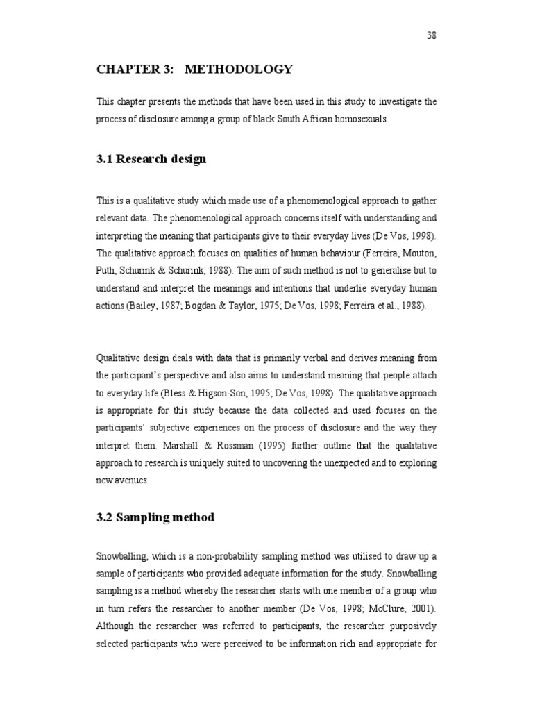 chapter 3 results and discussion sample qualitative research