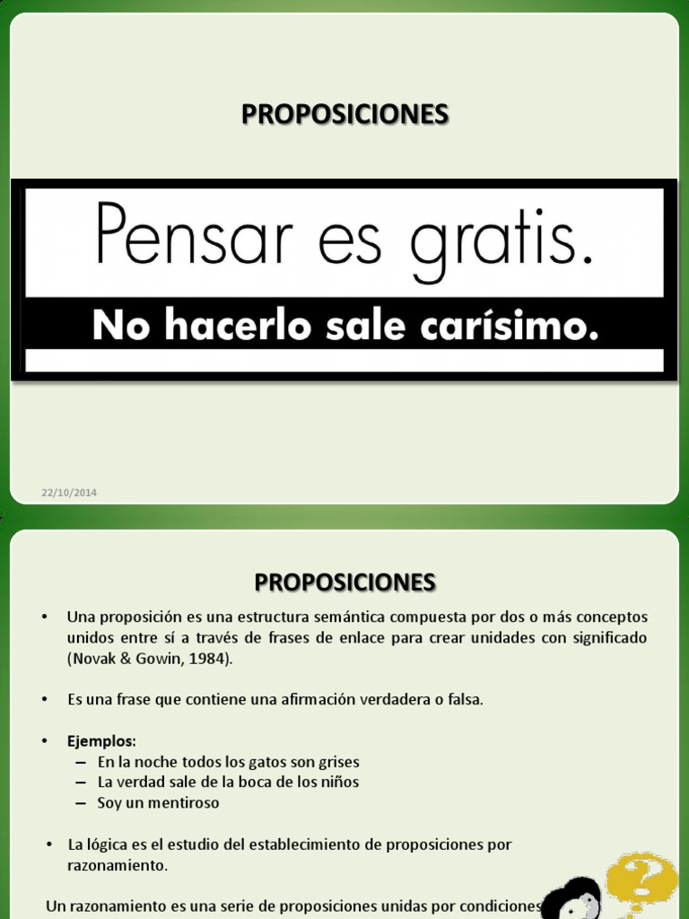 Proposiciones | PDF | Proposición | Verdad
