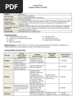 Lesson Plan of Concept Mole | Mole (Unit) | Gases