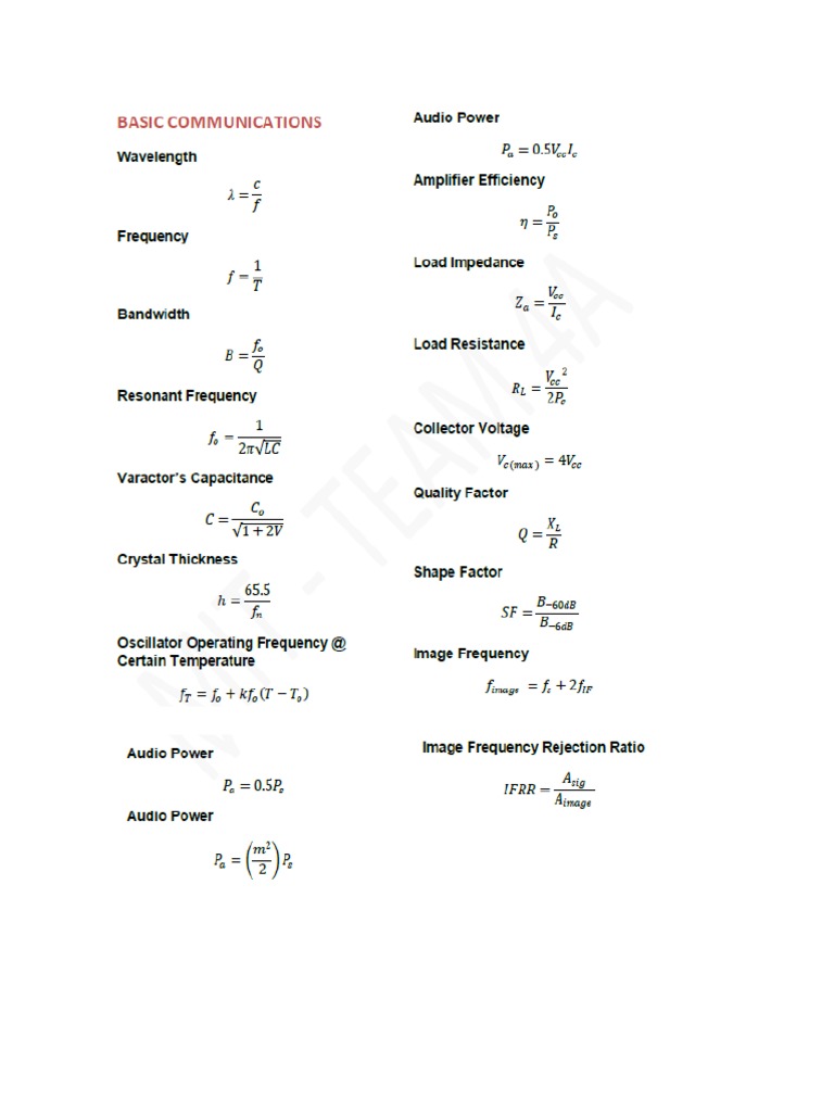 Est Formula | PDF