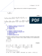 NOMBRE: ..1.4. Examen 1.1. 18-12 - 09 1) Racionalizar y