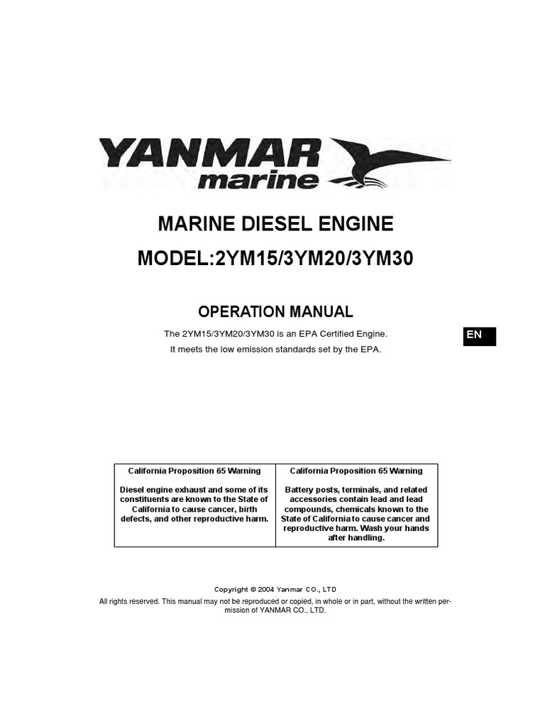 Yanmar Motor Oil Engines