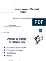 Applications and Markets of Technical Textiles