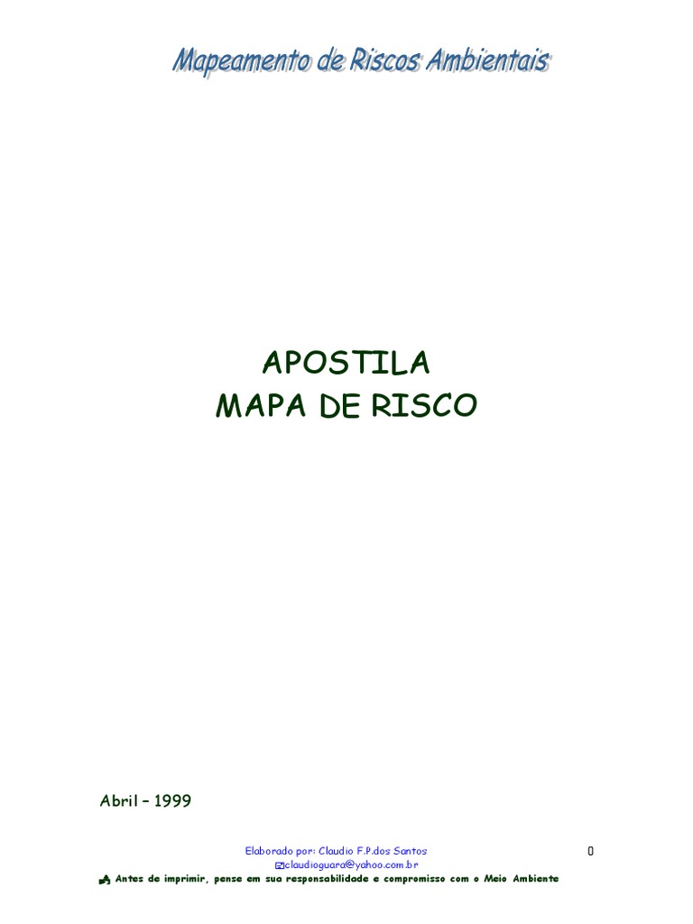 NR 5 - Mapa de Risco | PDF | Martelo | Oxigênio