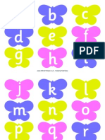 Butterfly Alphabet Lower Case