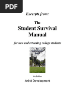 Student Survival Manual: Excerpts From