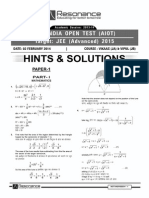 Solutions of Resonace Kota  aits