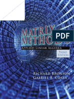 Matrix Methods - Applied Linear Algebra 3rd Ed - Bronson, Costa PDF